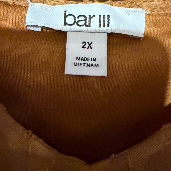 🍂 Bar III Toffee Leaf-Pattern Blouse 🍂 - Picture 5 of 5